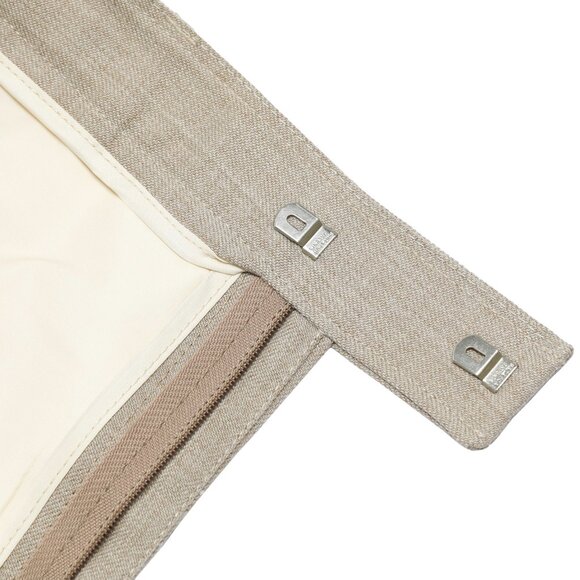 Tuomi (Finland) 70s, Linen Blend, Hook & Bar, Straight Leg - Picture 2 of 9